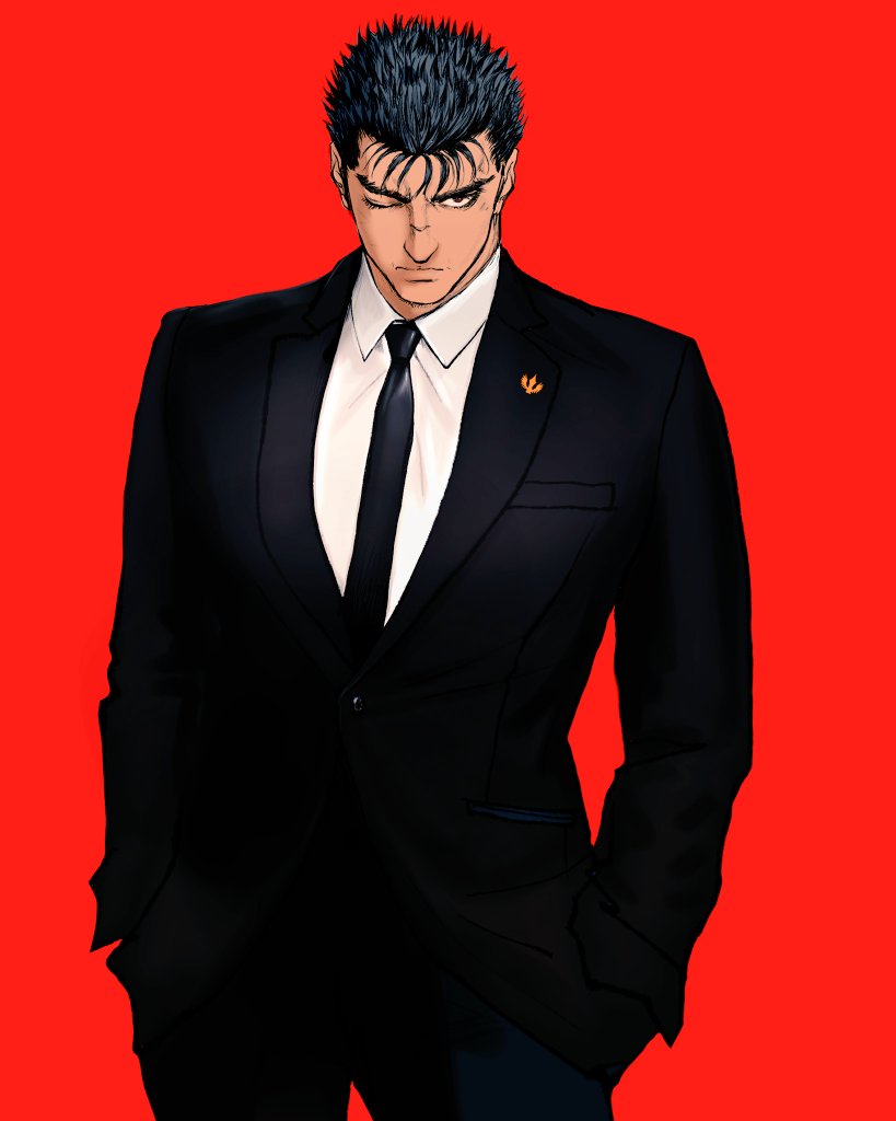 nisino2222's tweet photo. Guts  in suits　#ベルセルク #BERSERK https://t.co/oL16go231C