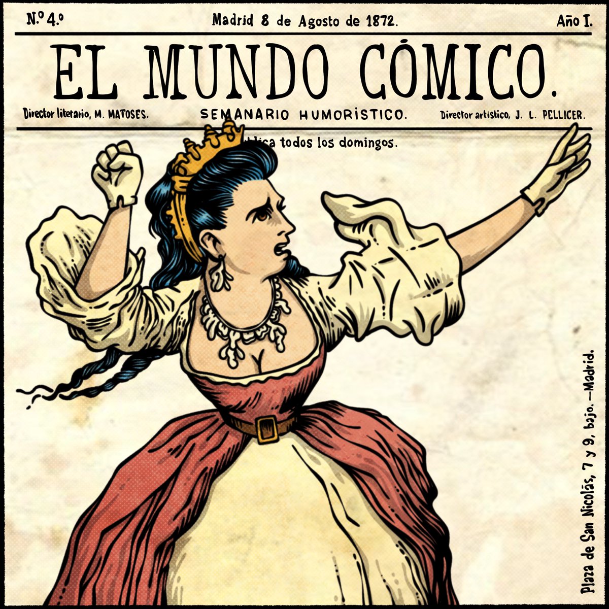 N.31 EL MUNDO CÓMICO
Madrid, 1872/1876
Ed. Motoses y Pellicer.

Tebearzo, cada día un tebeo.
#tebearzo #yoquierountebeo #tebeos #revistas #comic #diadelcomic #historietas