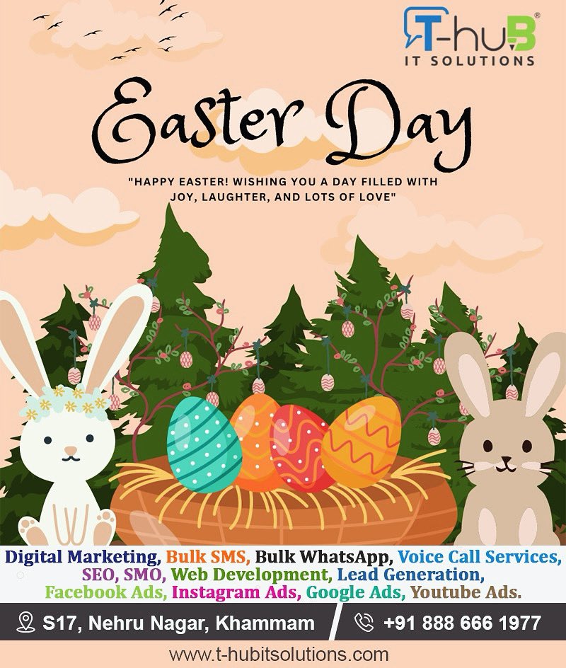 ThubitSolutions's tweet image. 🌷 Hoppy Easter! 🐣 May your day be as bright and beautiful as spring blooms, filled with laughter, love, and sweet treats. Let’s cherish this time together with family and friends. #EasterBlessings #EasterEggHunt #SpringCelebration