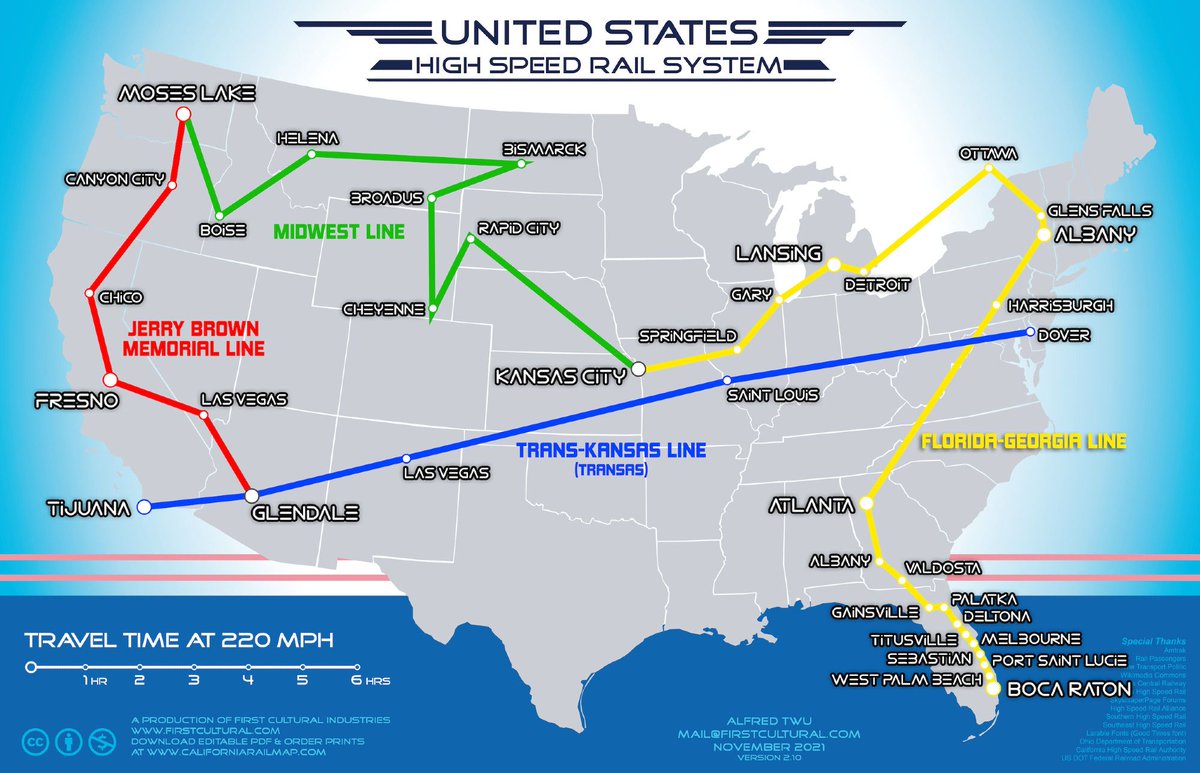 A 2021 Amtrak survey found the ideal layout for a high-speed rail network across the United States. It would be relatively cheap to build and would intersect every major center of commerce.