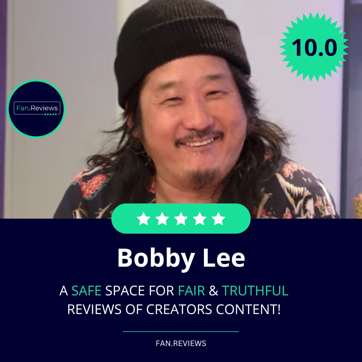 Congratulations to .@bobbyleelive for having a 10.0 rating on FanReviews. Check out the reviews on our site 🎉 FanReviews - A safe space for fair & truthful reviews of Creator content! 💯 Profile link:👉fan.reviews/creator/comedy…