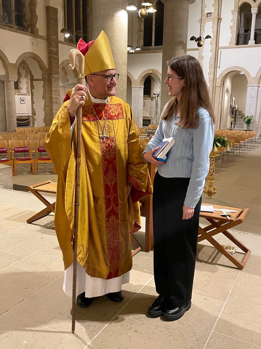 Congratulations to our Organ Scholar, Miss Rachel who was baptised and confirmed by Bishop Jonathan this evening.