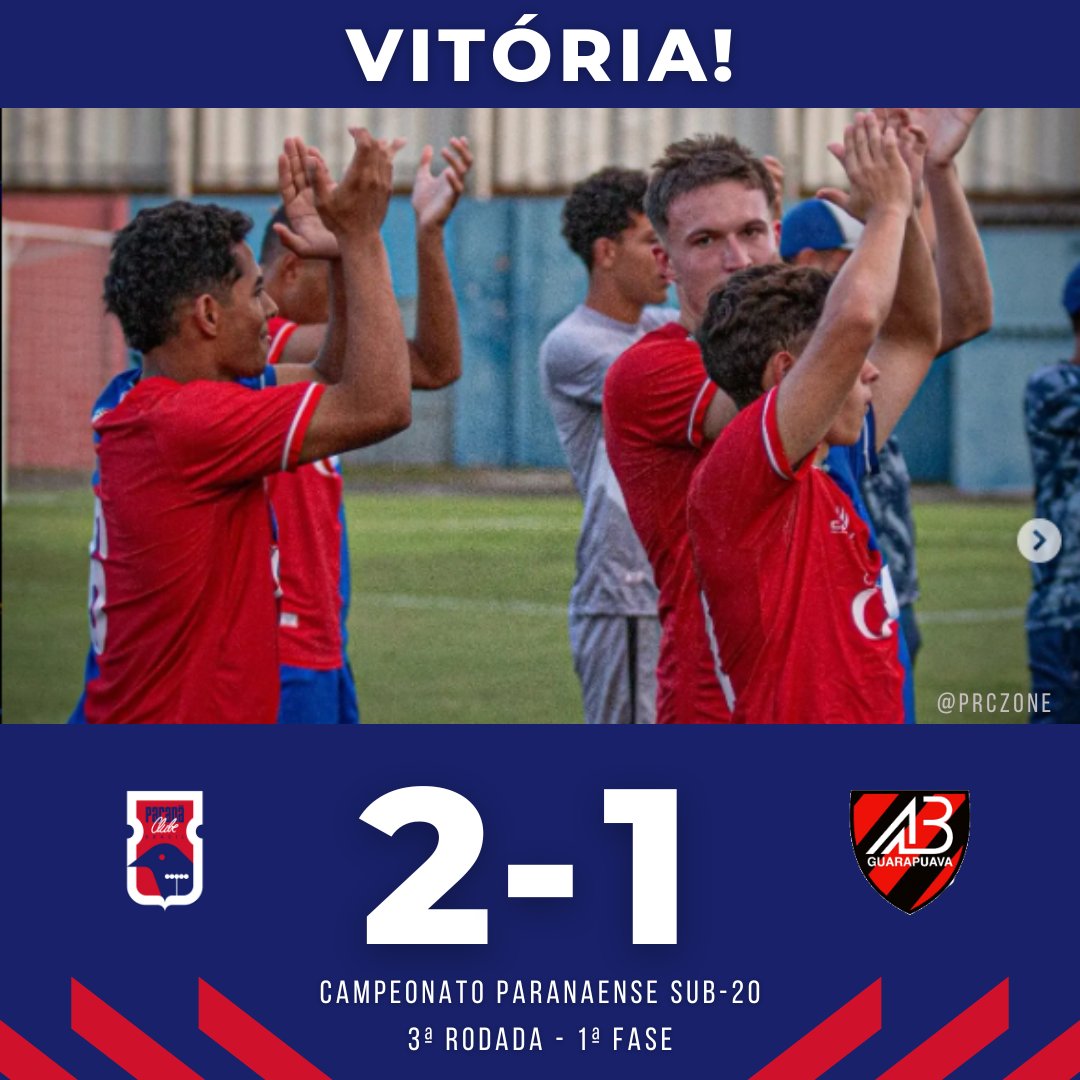 VITÓRIA NA VILA!

Pela 3ª rodada da 1ª fase do Campeonato Paranaense Sub-20, o Paraná Clube venceu o Batel por 2x1, na Vila Capanema, com gols de Danilo e Pedrão.

+3 pontos somados e 100% de aproveitamento✅️

PRa cima!
❤️💙

#️⃣Tags:
#paranaclube #parana #futeboldebase