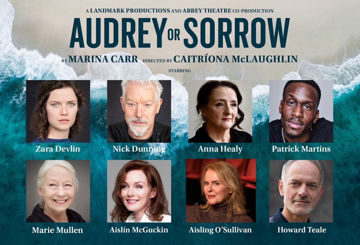 We are so grateful to this exceptional cast for all they gave to #AudreyOrSorrow over the past 5 weeks 💙Huge thanks to #MarinaCarr for her brilliant play, director Caitríona McLaughlin for her vision and our co-producers @AbbeyTheatre. It's been quite the ride 🙌