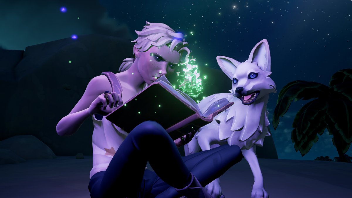 Ankerwisp_Sea's tweet image. My fox's favourite fairy tale comes to life 💜
#SoTShot Theme - Fairy Tales
@SeaOfThieves #SeaOfThieves