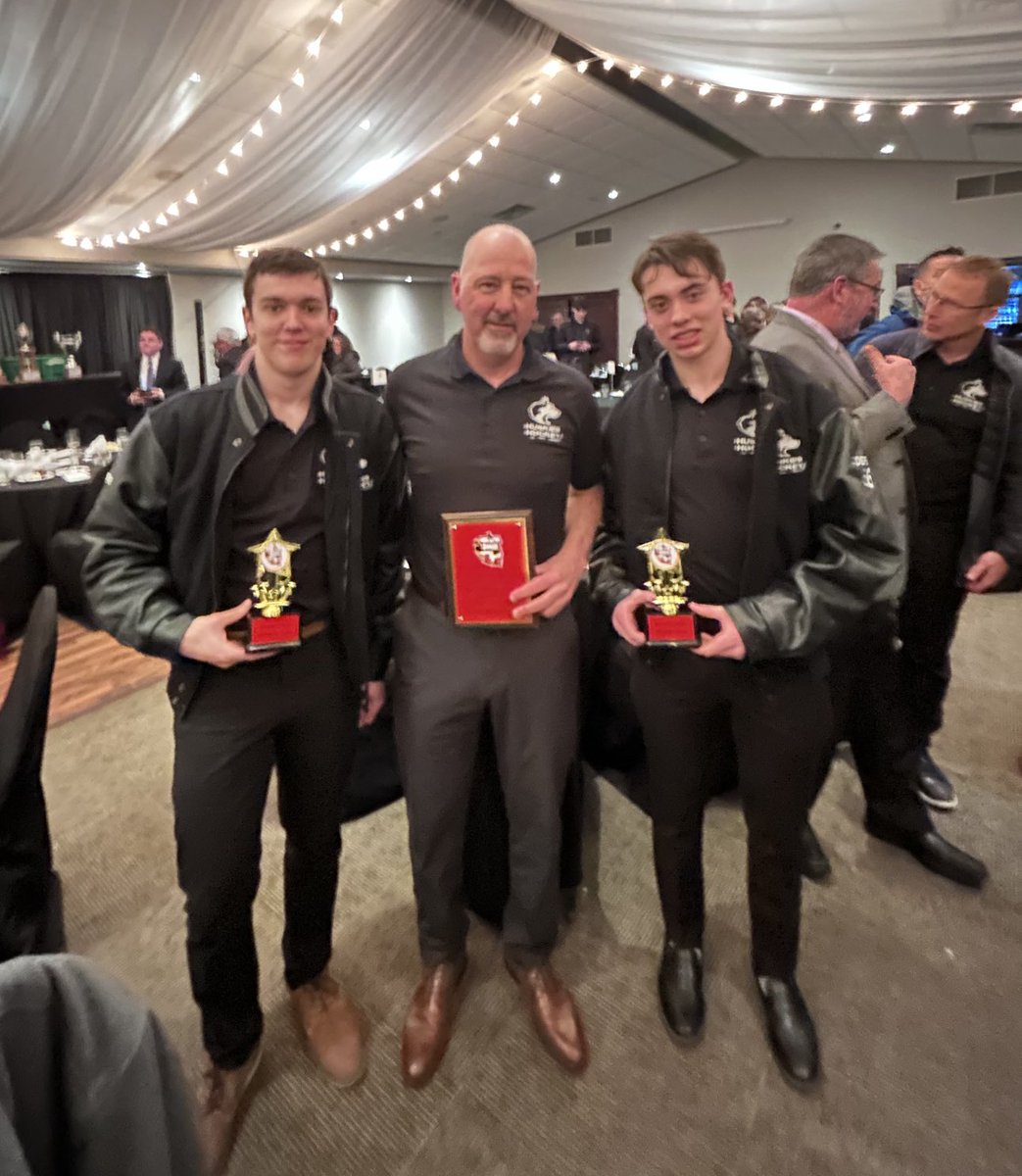 Congrats to Colin Silver and Ethan Collin’s on being named to the Allstar team.  And, congratulations to Coach Druken on being the Coach of the Year.  Well done Guys - all very well deserved!