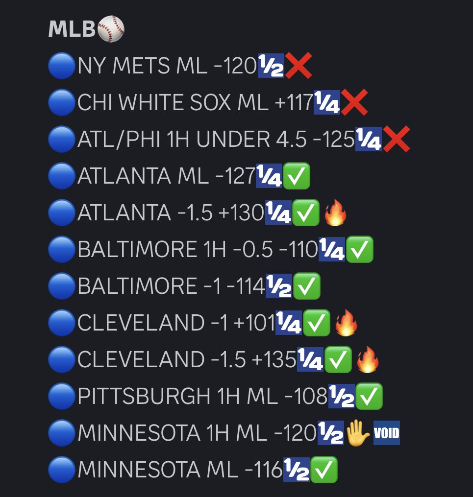 EARLY MLB⚾️ LIGHT-SHOW! ✅

“It's not how you start that's important, but how you finish!” 😏

LET’$ CRU$H this late slate! 

#BaseballBetting #MLBBetting 💙🫡