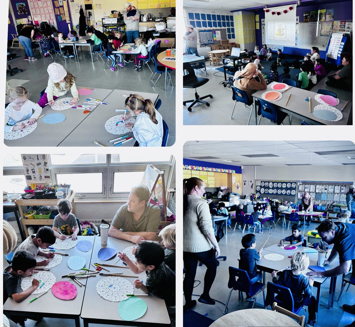 🌟Family Friday!🌟 Learning about Easter and the story “le lapin de pâques!” A wonderful literacy lesson lead by our caregivers! Parents/caregivers have a wealth of knowledge to share! 💞