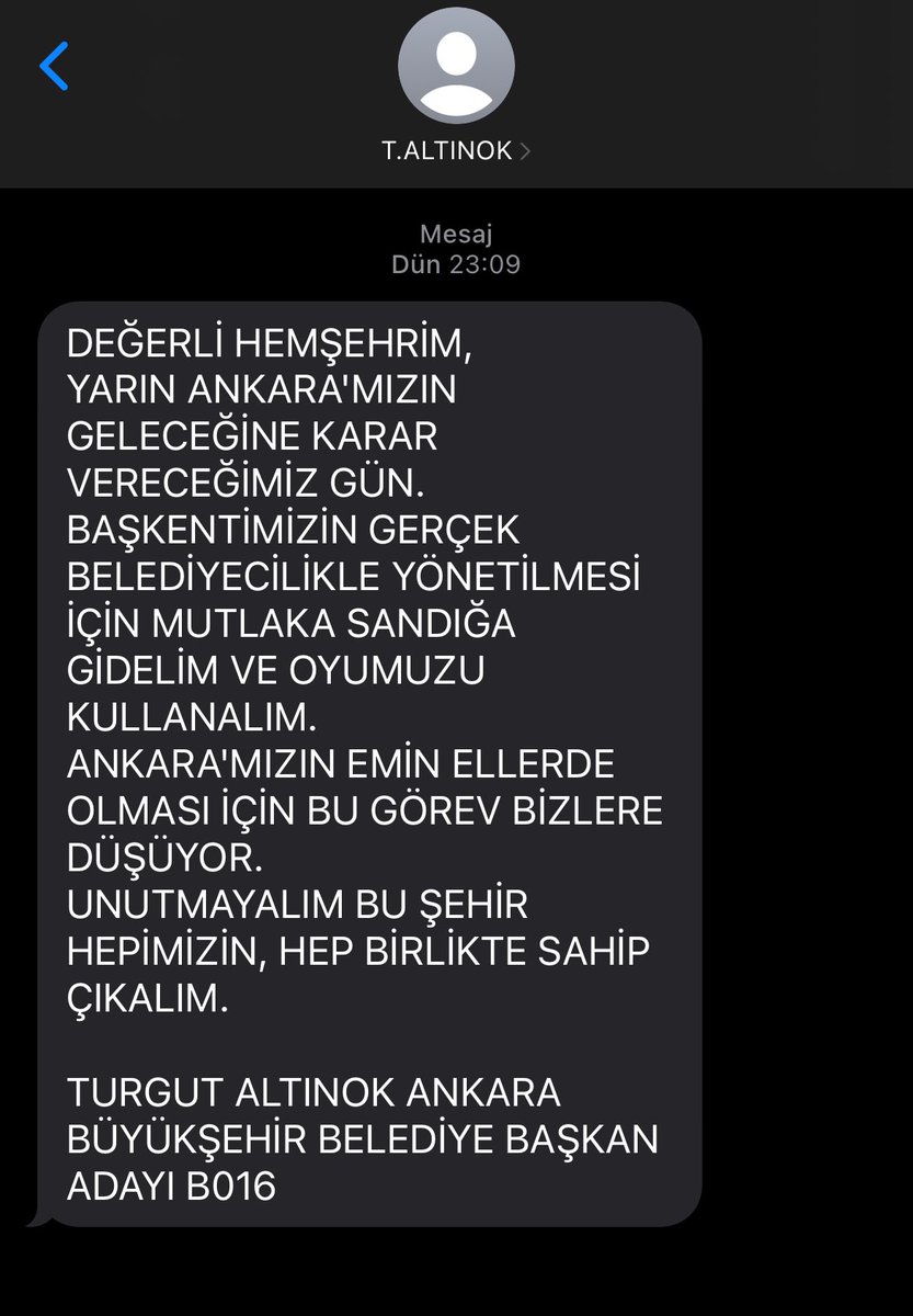 Yarından sonra umarım gecenin 11 de uyudun mu? Mesajı atmazsın! 

#TurgutAltınok