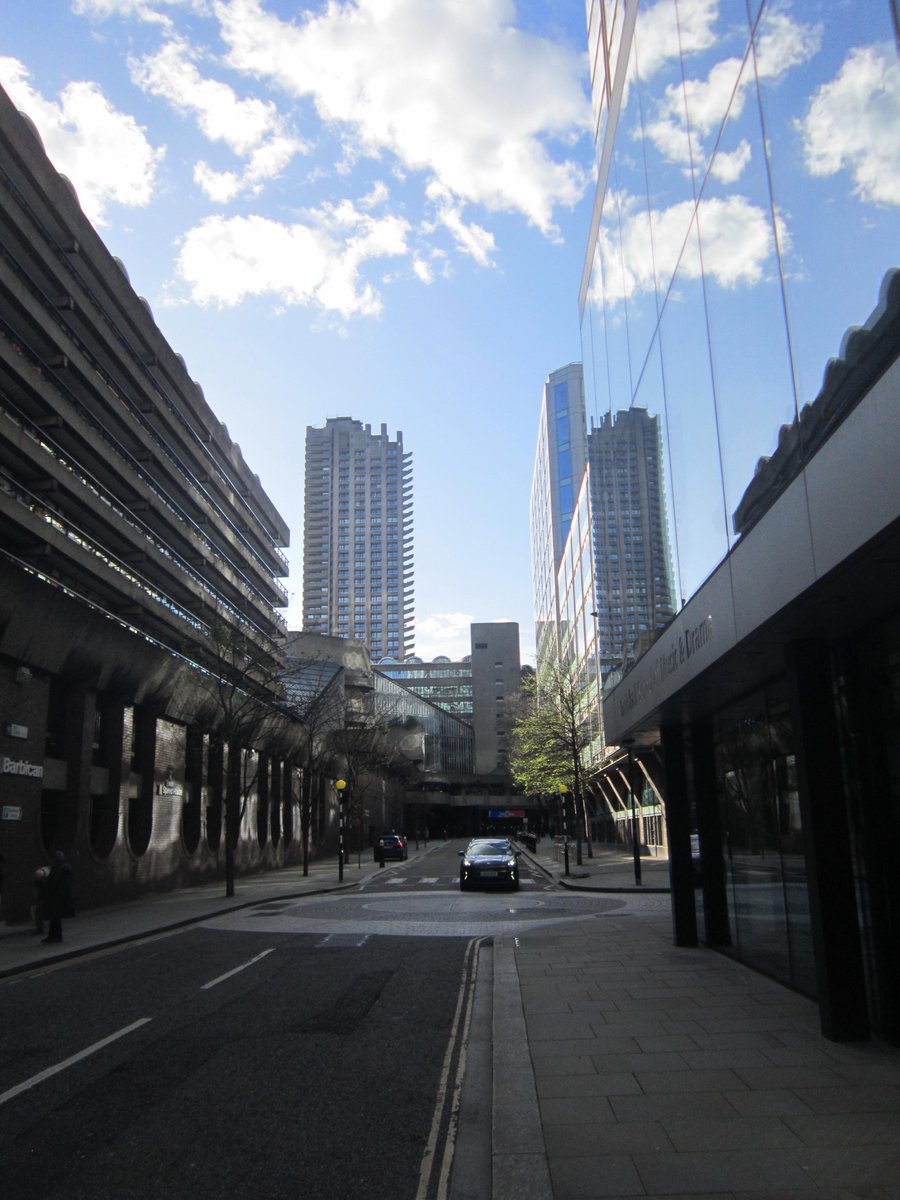 Silk Street, Barbican, this afternoon