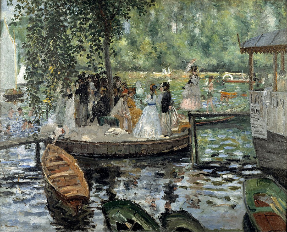 @dantherriault @Martina @LA Renoir's painting of the same scene on the same day in 1869. The two painters worked side-by-side.