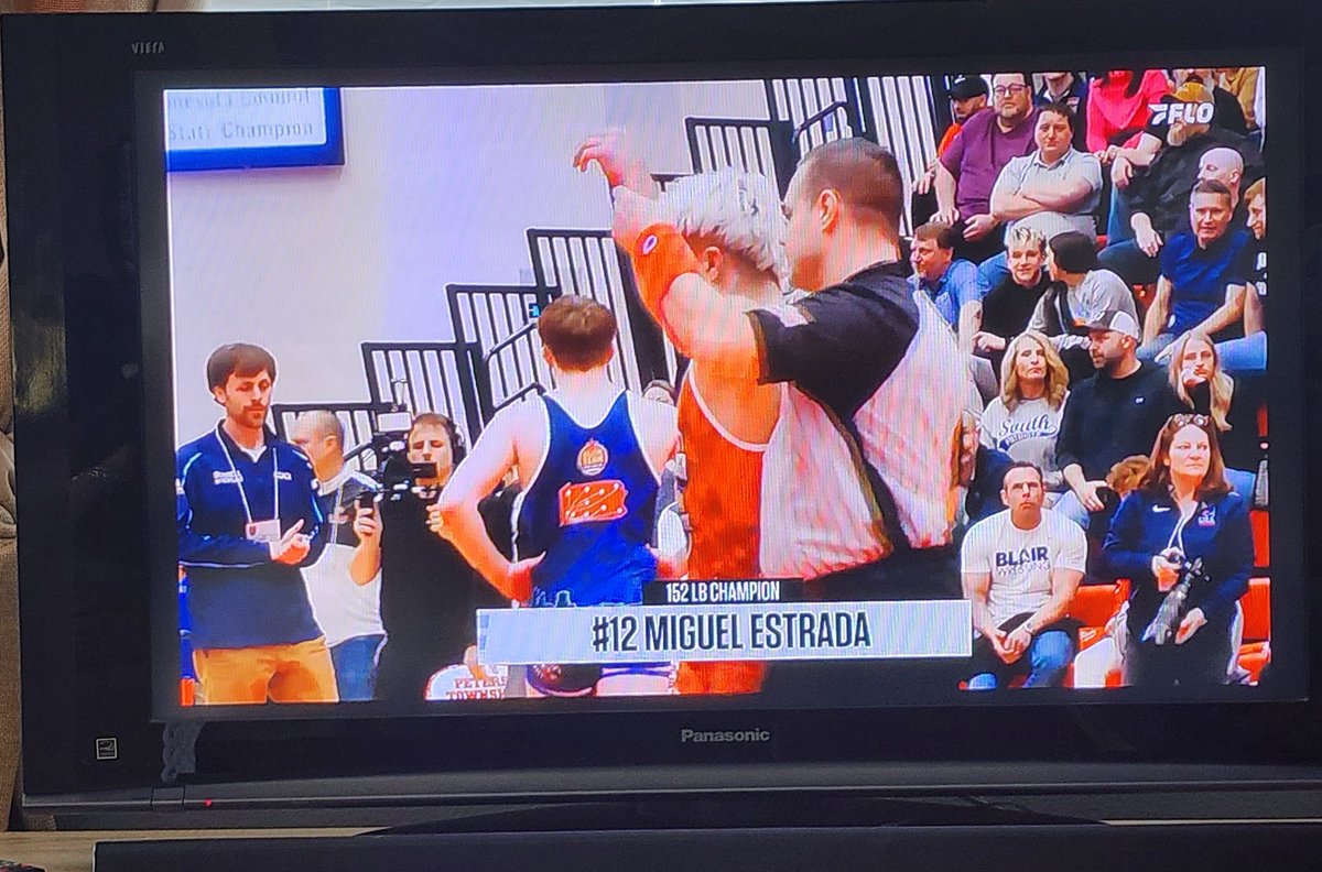 Miguel Estrada with the 12 - 6 decision over Garvick of Team PA in the Pittsburgh Wrestling Classic. #titanstrong #riseofthetitans