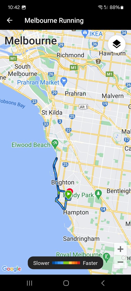 Delays at passport control yesterday thwarted plan to start my holiday with a #parkrun. Made up for it with a lovely 10km along the bay with my bro this morning. Looking forward to parkrunning in #Cairns next week.