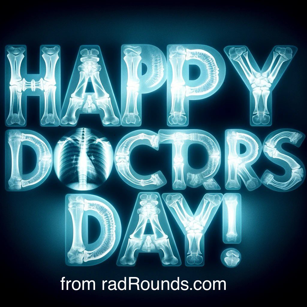 Happy Doctors Day (to all MDs and the rads out there), x-ray edition. Tag your favorite radiologist(s)!