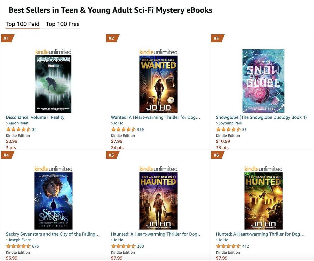 AuthorAaronRyan's tweet image. LOOK AT THIS! YAY! #1 Bestseller! In the 2 other categories I'm #5 in each. Thank you Lord!

Read all about it at dissonancetheseries.com. 

#bestseller #numberone #charttopper #booksbooksbooks #fiction #sciencefiction #yabooks #booktok #kindleunlimited #postapocalyptic #military
