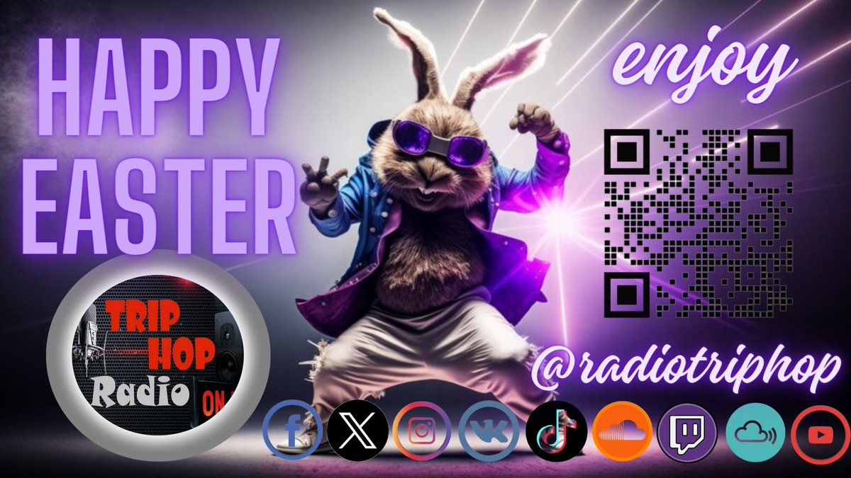 HAPPY EASTER on @RadioTripHop of BRAZIL 🇧🇷 enjoy the best shows for You! 24/07 On The Air - 100% E-Music - 100% DJs!
radiotriphop.com.br 
#radiotriphop #technohouse #technomusic #afrohouse #housemusic #progressivehouse #funkyhouse #dnb #AfroTech #jackinhousemusic #deephouse