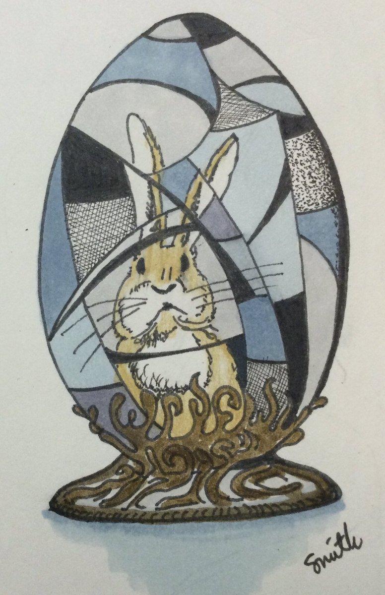 An Easter Egg doodle from my mini sketchbook.