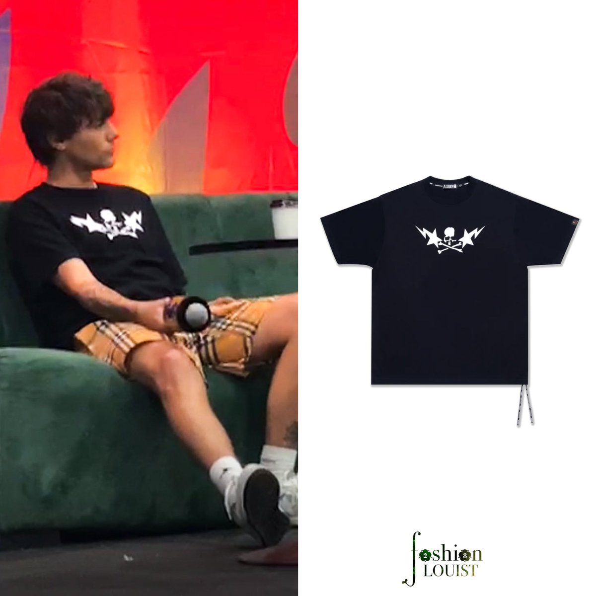 Louis is wearing an A Bathing Ape Mastermind MM Relaxed Fit Tee in Black today at #TecatePalNorte — uk.bape.com/products/mvbte…