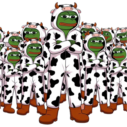 grumpsbumps's tweet photo. @GottenLight @pepecowcrypto Looking dam good #pepecow https://t.co/UuYzkXOBaB