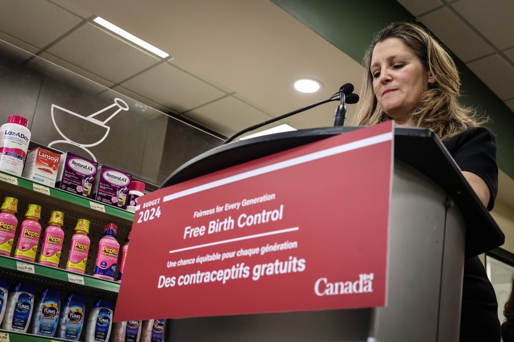 cafreeland's tweet image. We’re making birth control free in Canada — so you can make the choice that’s right for you.