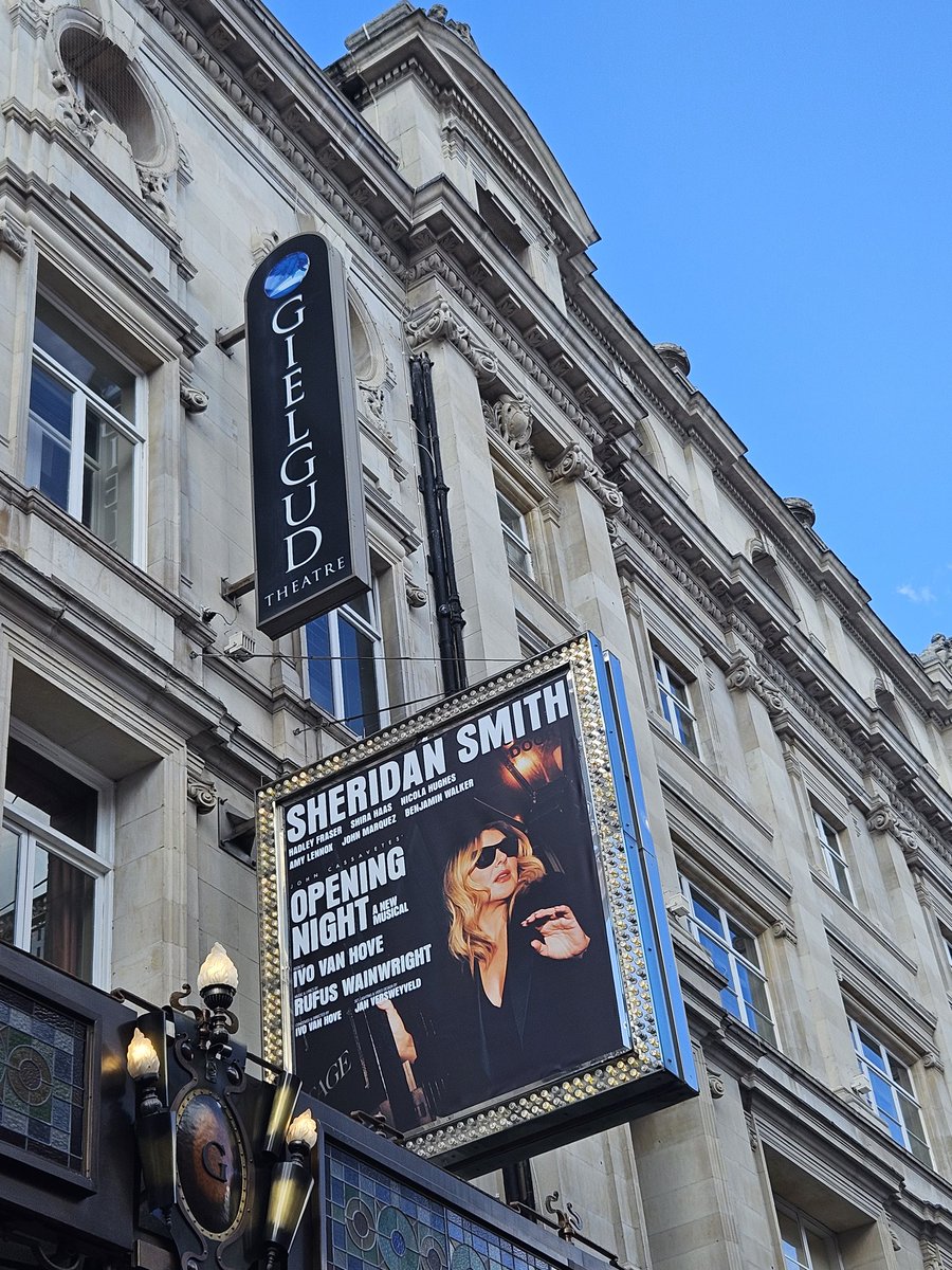 I loved @OpeningNightUK @rufuswainwright & Ivo van Hove have created a musical not to be missed. @Sheridansmith1 is as always a magnificently driving force of talent & has a passion for musical theatre I rarely see in London's West End