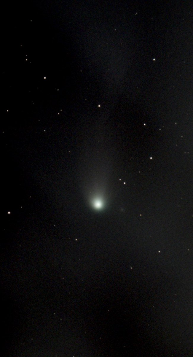 Comet 12P Pons-Brooks Seestar S50 Saturday 30th March 2024 at 20:11 The comet was very low, lots of light pollution and murky skies so this isn’t a good image, but I’m happy I got it.