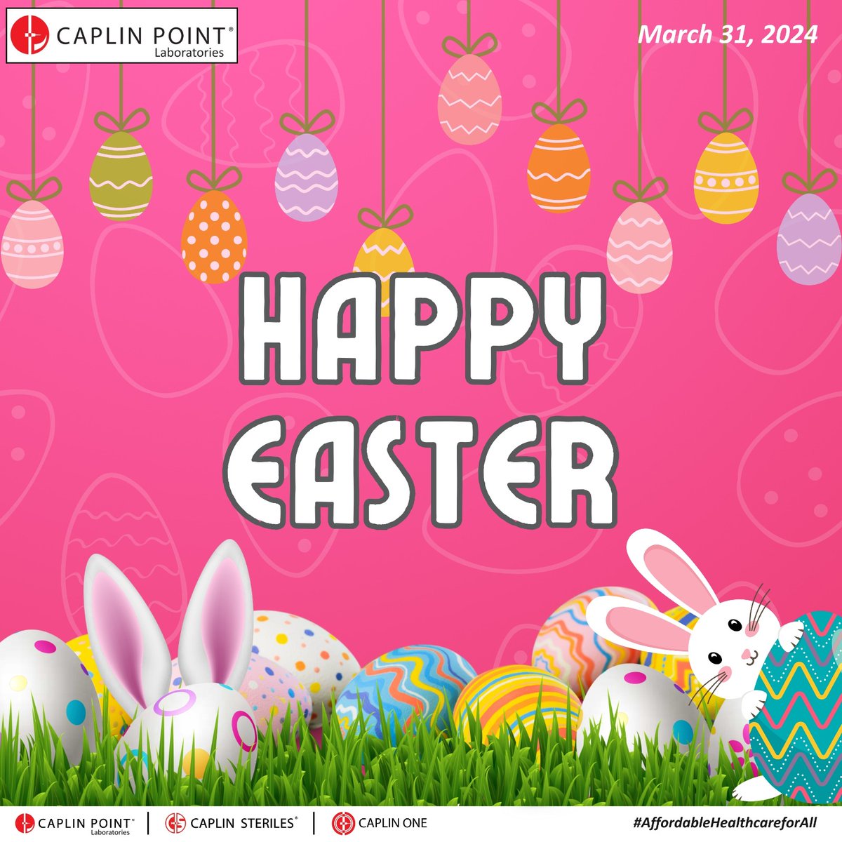 Easter wishes from all of us at Caplin Point. May this time of renewal bring blessings to you and your family.

#caplinpointlaboratories #caplinpoint #caplinsteriles #caplinonelabs #caplinone #sterilemanufacturing #pharmamanufacturing #injectables #formulations #RandD