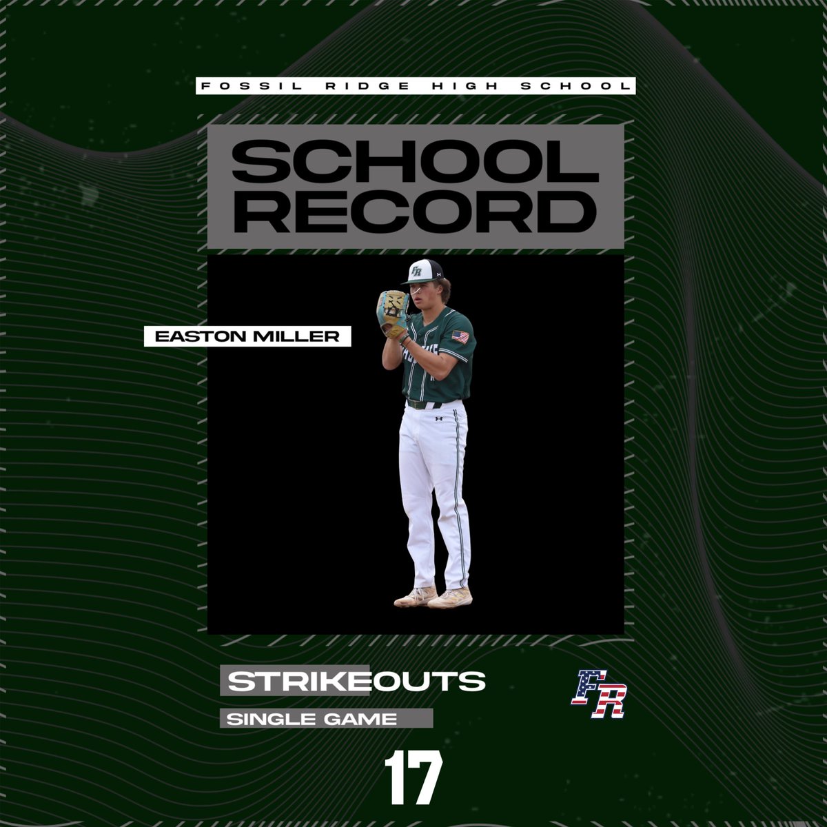 <a href="/EastonZMiller11/">Easton Z Miller</a> ties <a href="/C_Heuey12/">Codi Heuer</a> school record for strikeouts in a single game with 17.