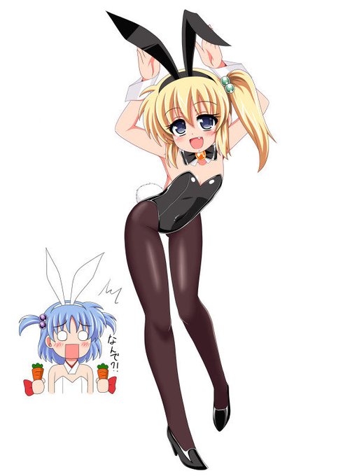 #これを見た人は何か黒いものをあげる見た人強制
『みてみてじゃーん❗️やえバニー♪』

見てもやらなくていいすよ 