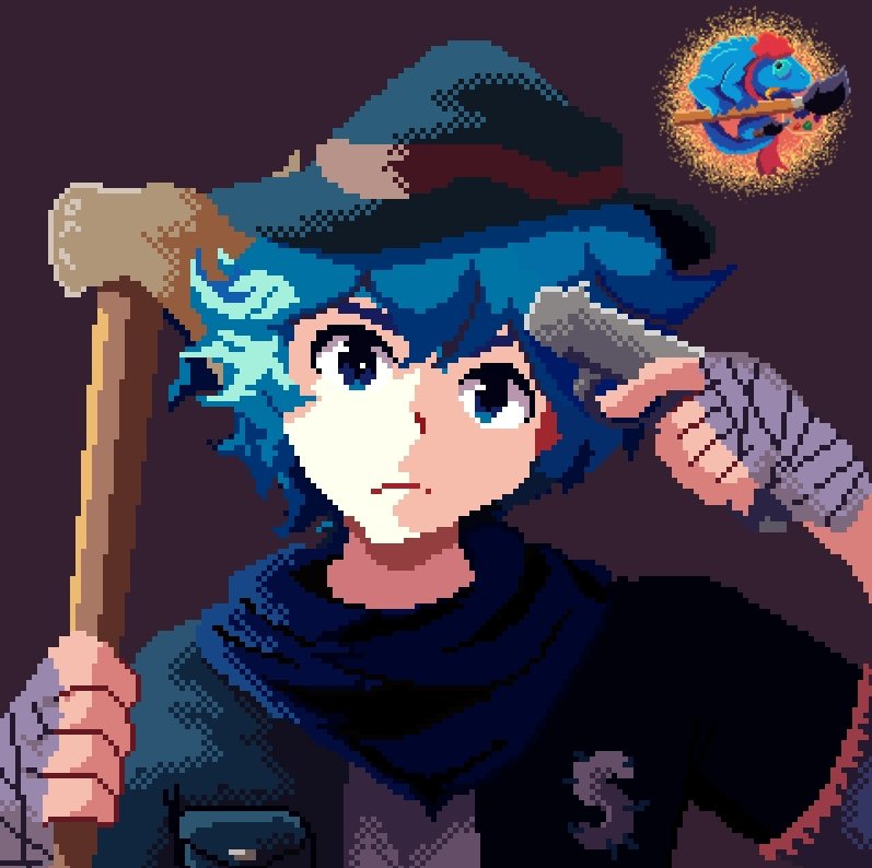 Charmist2004's tweet photo. A little pixel art for a client 💫

#pixelart #Pixel #commissionsopen #ilustration #ilustracion #drawingart #draw #drawings #art #ocart #ocartist https://t.co/26HrKFNl79