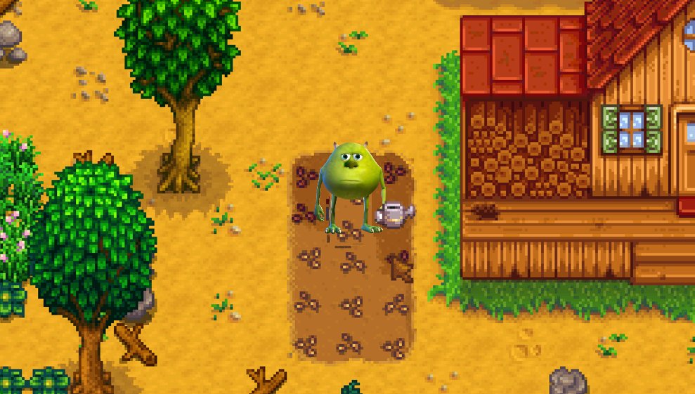 everyone posting their aesthetic stardew valley farms and I'm over here like