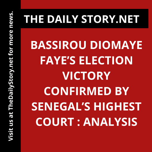 #SenegalVotesConfirmed #ElectionVictory #BreakingAnalysis
Read more: thedailystory.net/bassirou-dioma…