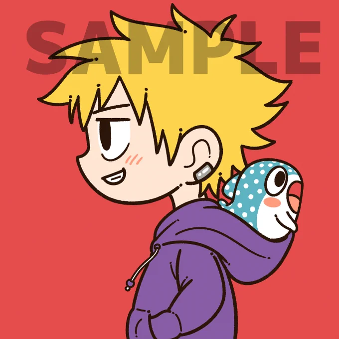 アイコンプレゼント!たまに人間キャラを描きたくなる時があるで描いたデフォルメイラスト!せっかくなので、FANBOXでプレゼントしますねー!モモとキンタだけど、『ちいさめ』本編では、あえて顔を描いていません。その理由も、ついでにお話します。 