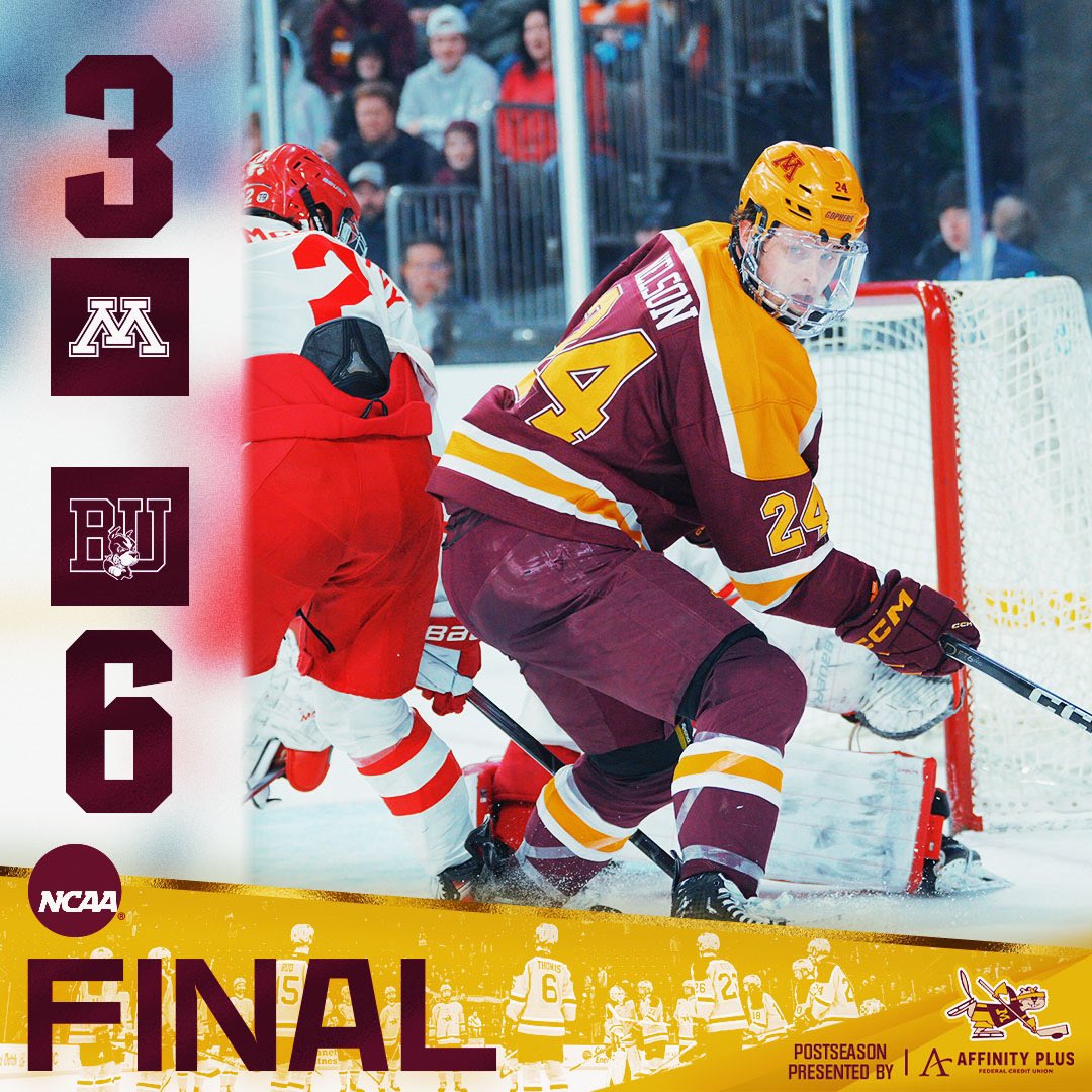 GopherHockey's tweet photo. Final from Sioux Falls https://t.co/HD9TPTbgCF