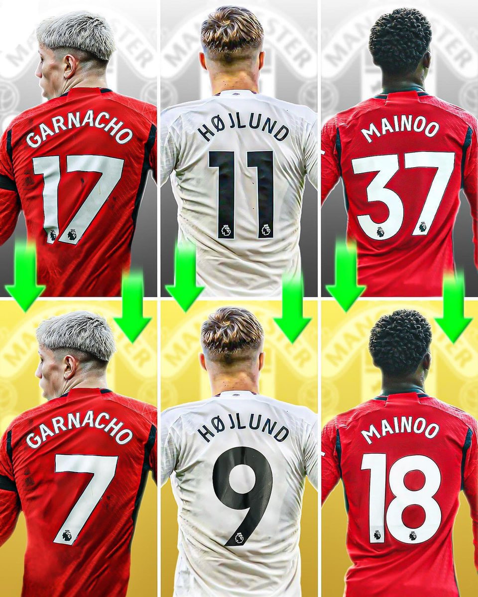 UtdForever7's tweet photo. 🚨🔴Potential future shirt numbers for Manchester United’s starboys next season! 🔢👕

#MUFC https://t.co/W7xSiB5rCe