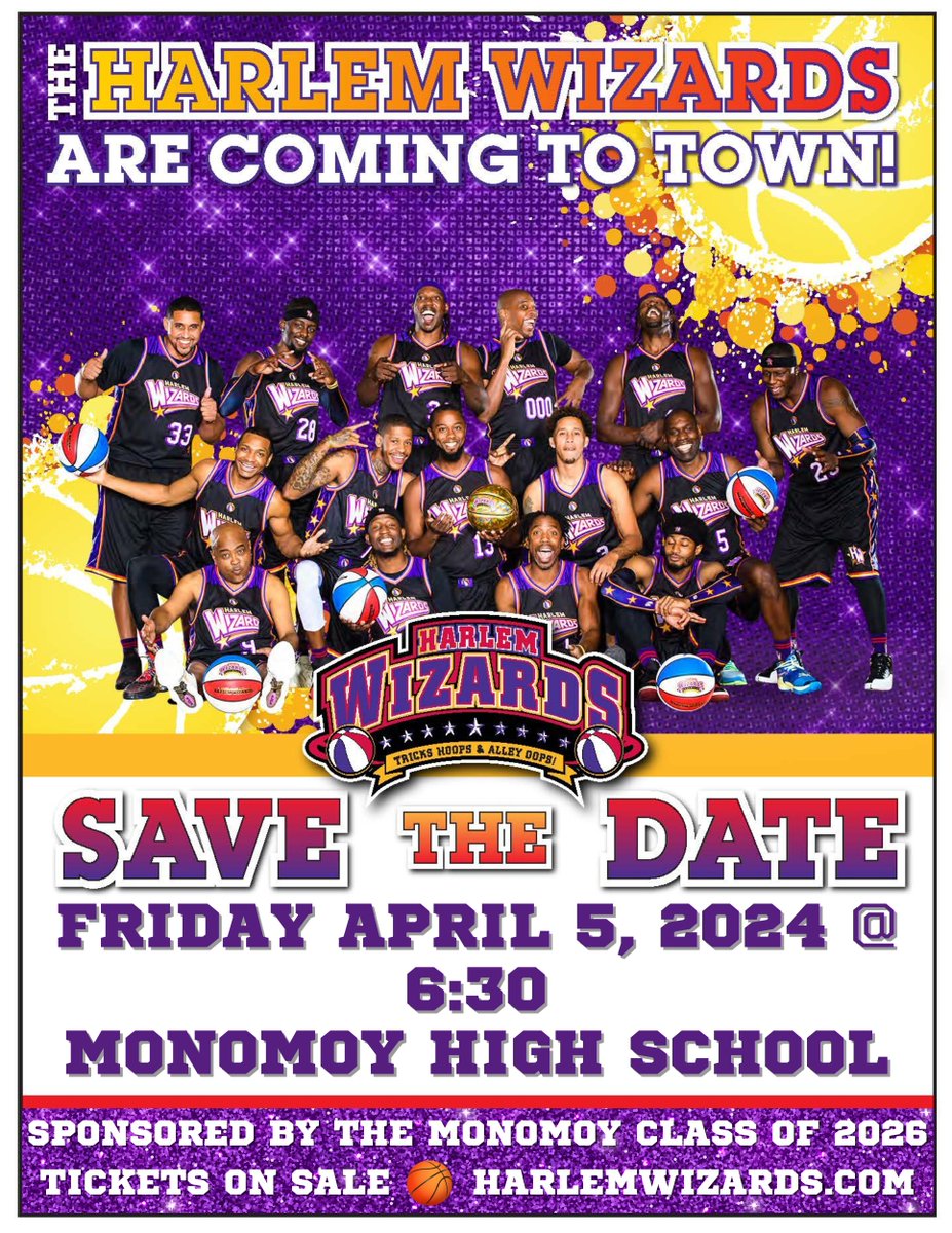 MRHSMsOliver's tweet photo. We are still seeking sponsorships for the Harlem Wizards hosted by the Class of 2026. Please contact me for more information!

There are some tickets still available, get yours early before they sell out! Friday, April 5, at 6:30 @MonomoySchools  @HarlemWizards https://t.co/p3SNw7v3jf