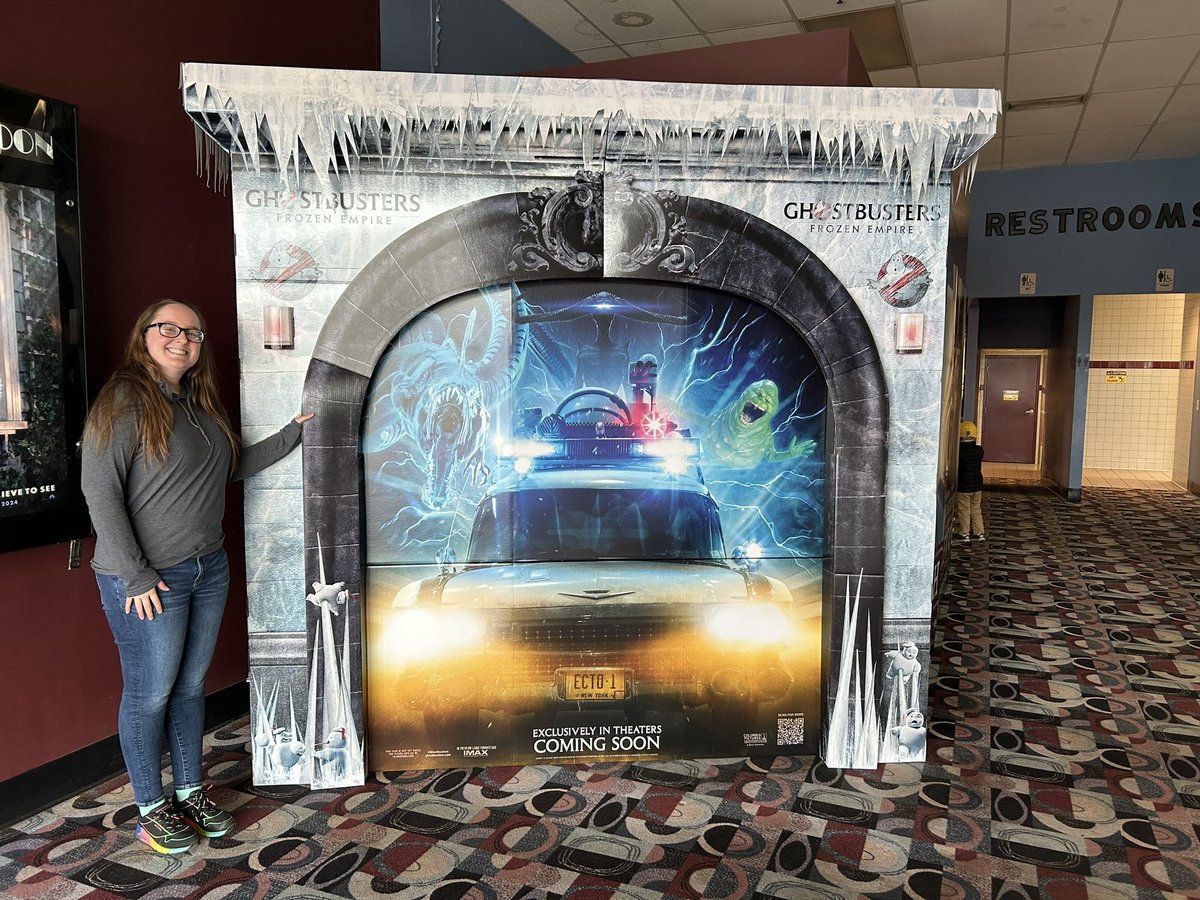 I’m very glad I was able to experience going to the movies here one last time before they closed. So thankful for 18 years full of memories. I will miss my childhood theater. 😢 #movietheaters #genevany #theaters #genevamovietheater #ghostbusters #ghsobusterfrozenempire