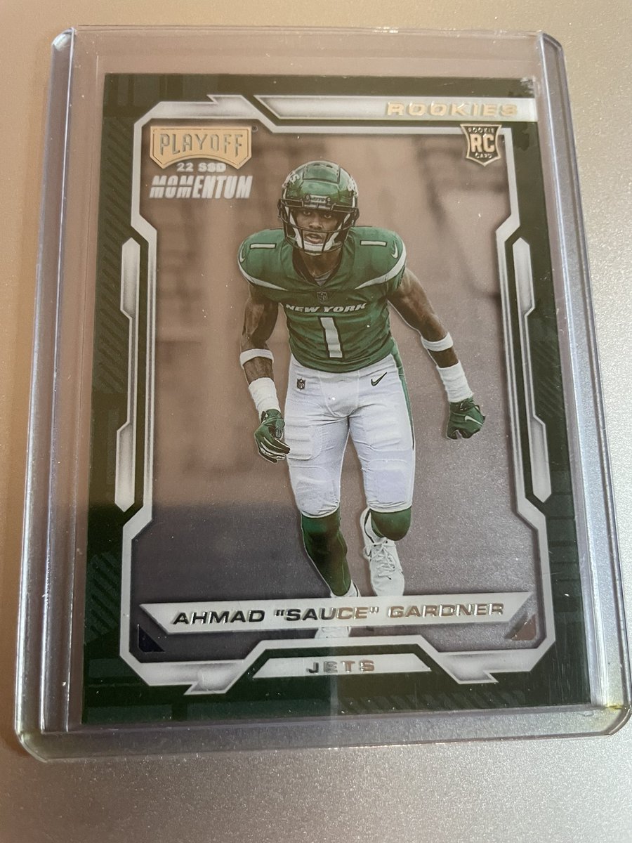 cheapcardsales's tweet photo. Sauce Gardner playoff momentum acetate RC $1.50

#cheapCards #cheapJets https://t.co/8XyPtGDKMX