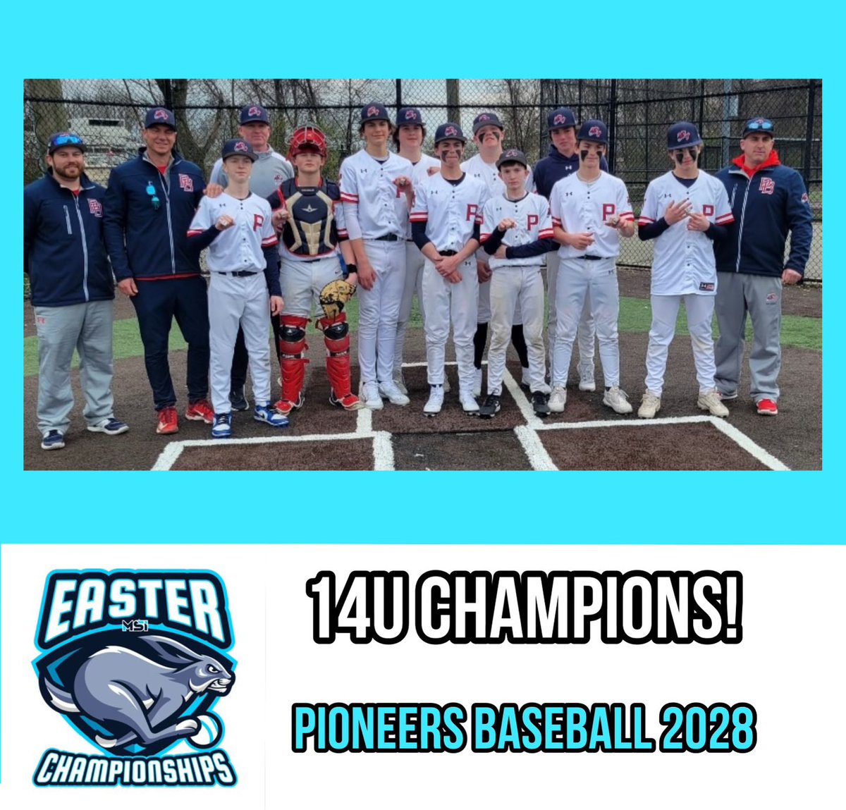 12U South Jersey Young Guns Carolina and 14U Pioneers Baseball survive Saturday to win the Easter Championship