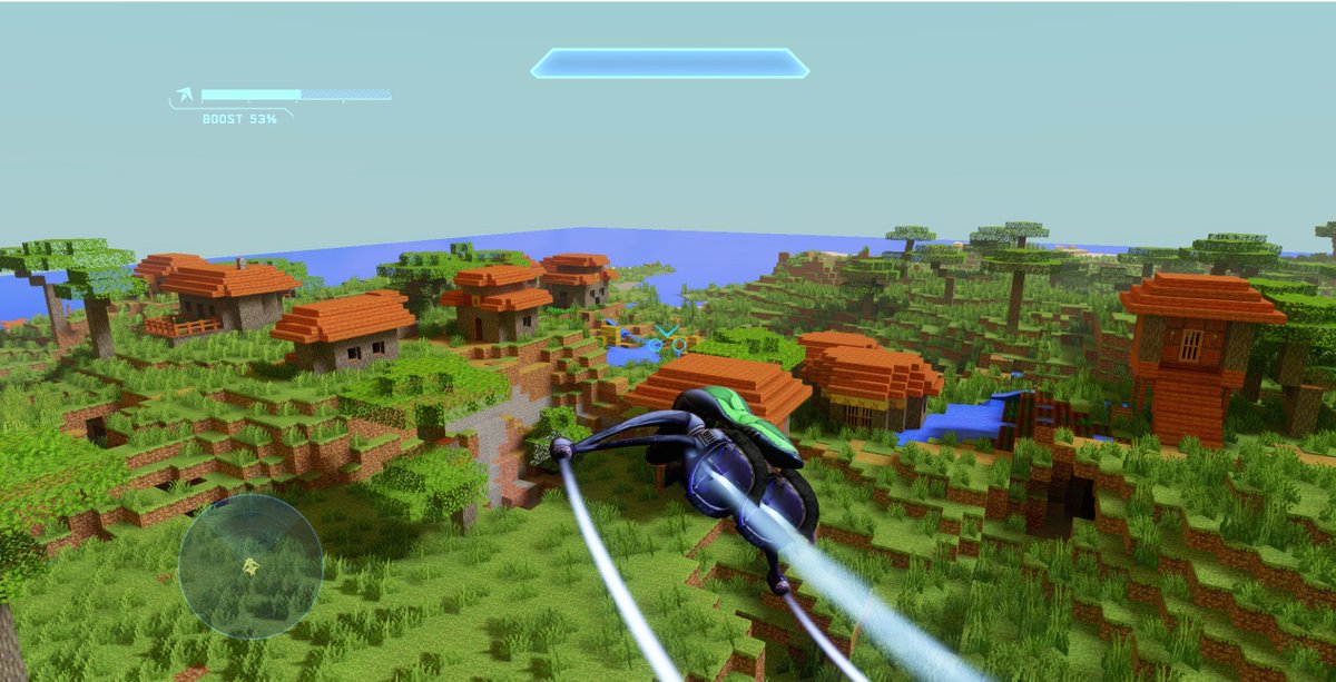 Minecraft Island in Halo 4 Mod