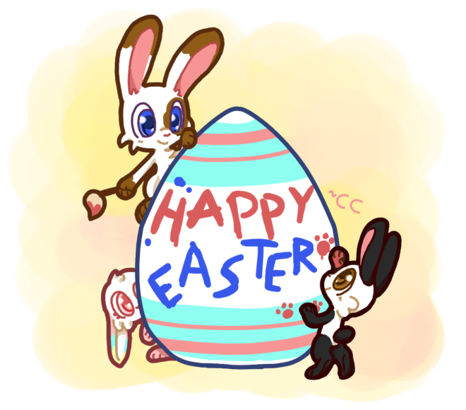 Happy Easter everyone, hope you have a good one! Have some chibi easter bunnies!

(See the full resolution and process on my patreon!)
#art #easterbunny #easter2024