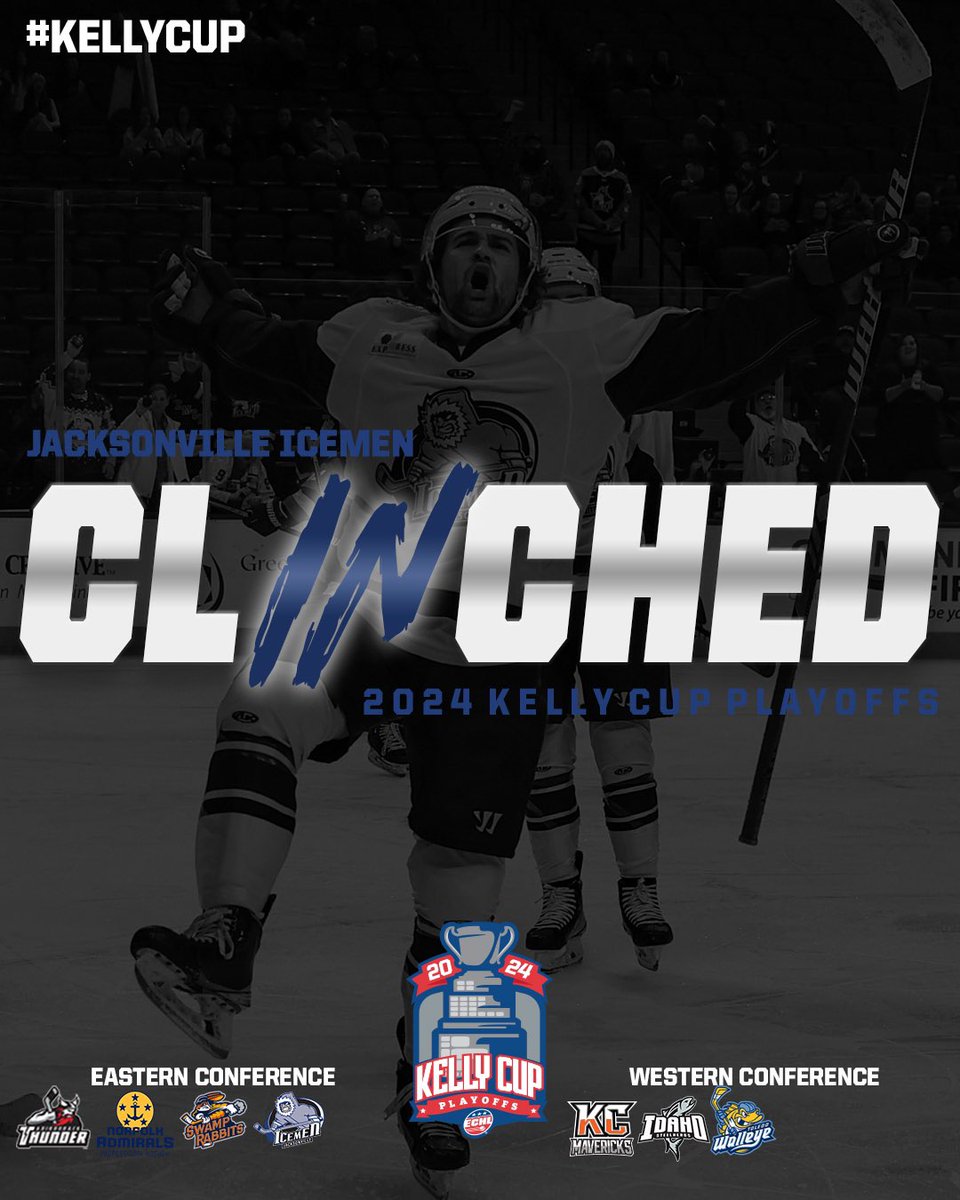 IGNITE THE FIGHT🥶 The <a href="/JaxIcemen/">Jacksonville Icemen</a> have officially secured their spot in the 2024 #KellyCup Playoffs!!!! 🏒🏆