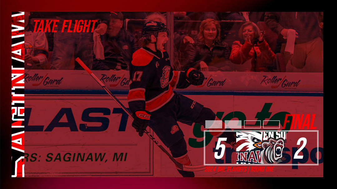 SpiritHockey's tweet photo. Two games down!!!

#SAGvsOS  #SoarWithUs #OHLPlayoffs https://t.co/njG8shI2js