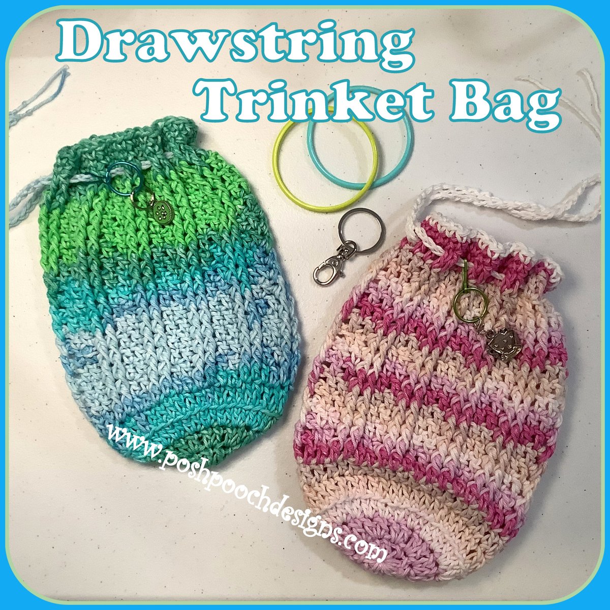 PoshPoochDesign's tweet image. Drawstring Trinket Bag Crochet Pattern And Video -  -   -  -  -  …shpoochdesignsdogclothes.blogspot.com/2023/07/drawst…  -  -  -  -  - #premieryarn #makeitpremier #drawstring #bag
