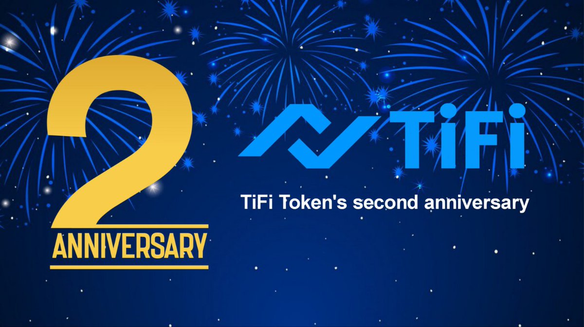 Do you know that #TiFiToken is launched on 3/31/2022. Yes! The 2nd Anniversary of is coming!🔥 Let's make a summary: 👉#TIFI have $24M onchain asset value. 👉 Listed on 9 exchanges including @gate_io and @MEXC_Official 👉 67K+ token holders. More great things to come!