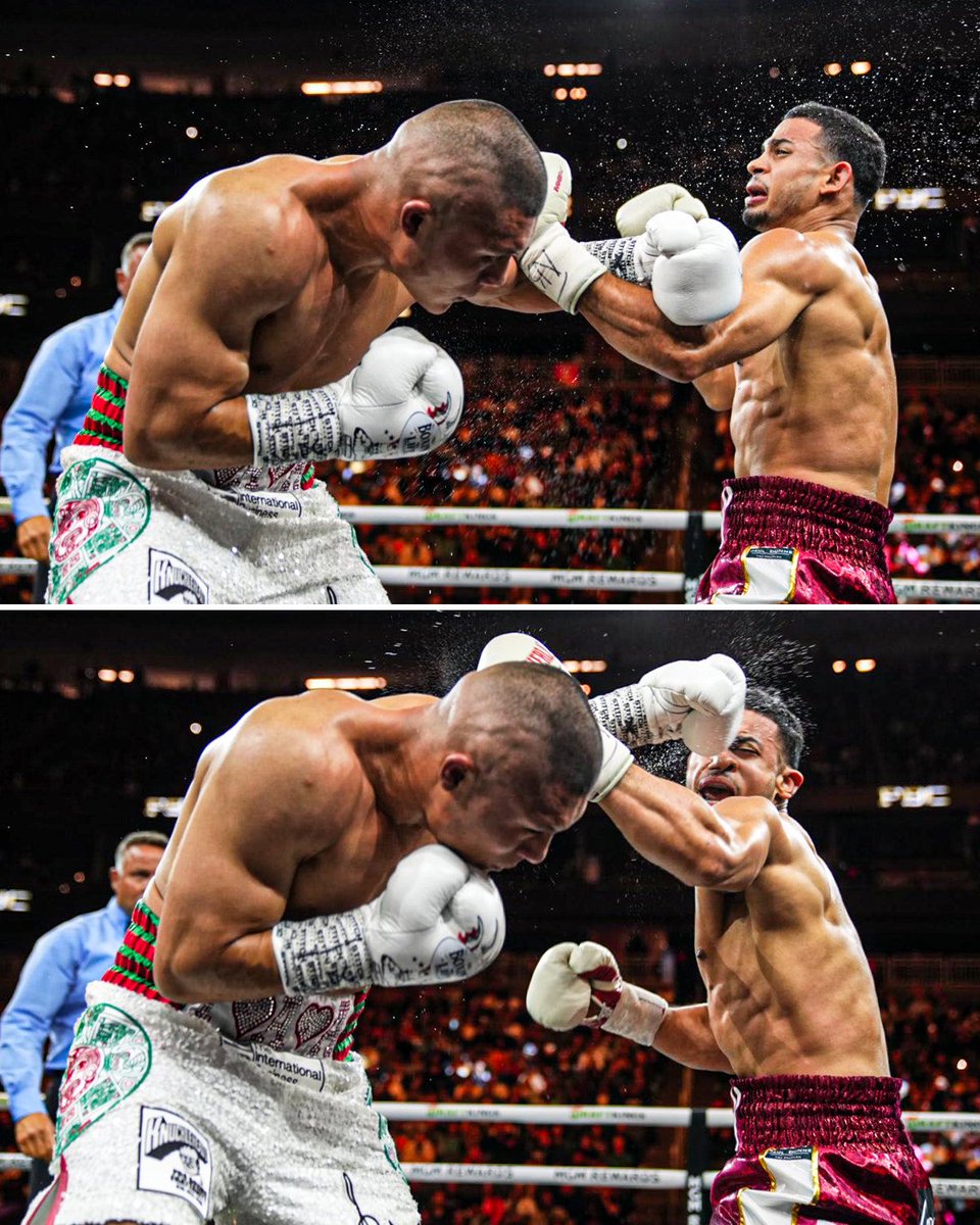 PITBULL ROCKED ROLLY IN ROUND 1 💥 #RollyPitbull (📸: @premierboxing)