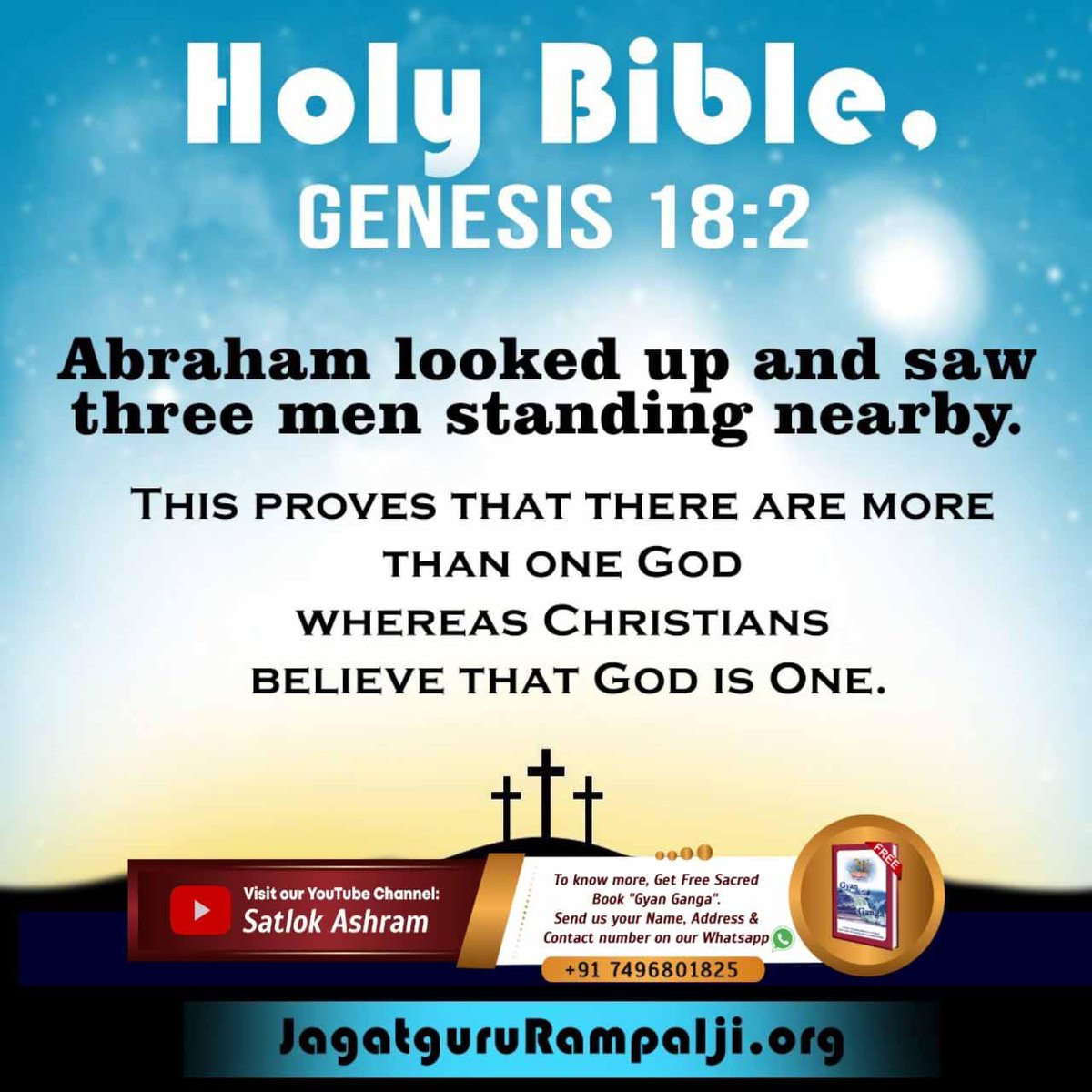 1rajkumar123's tweet photo. #Facts_About_EasterSunday
Jesus was just a messenger of God who preached about a single God. God is meant to be eternal He neither takes birth from a mother’s womb nor dies. But Jesus took birth and died a brutal death too.
Kabir is God https://t.co/X7pwJ5NBL7
