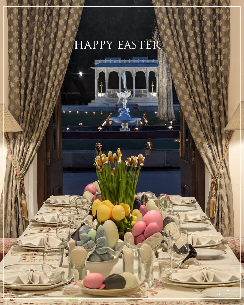 Wishing you a Happy Easter from Taj Nadesar Palace. May your celebrations be as opulent as our hospitality, and your day be filled with joy and elegance. #HappyEaster #Easter #TajNadesarPalace #Taj #TajHotels #Varanasi #Spring