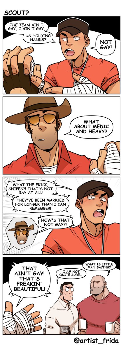 somebody tell him please #tf2sniper #tf2scout #tf2fanart #comics #speedingbullet