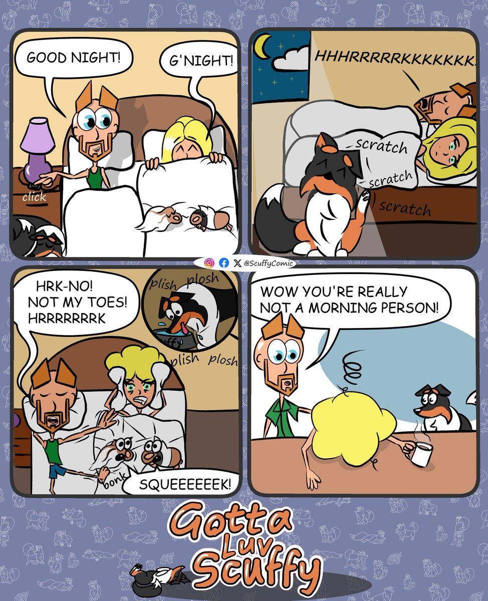 #gotta_luv_scuffy EP 12: Insomnia?
#ScuffyComic #webcomics #comics